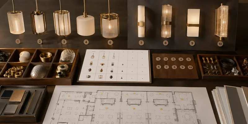 Custom lighting fixture schedule and production quantities
