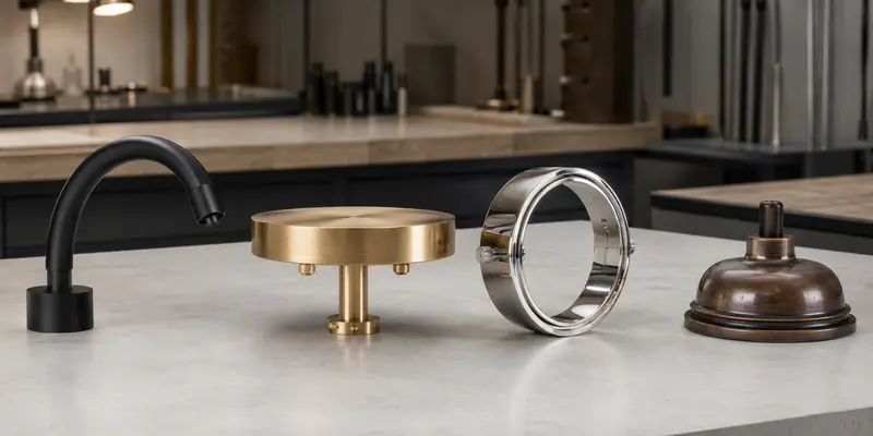 Powder-coated brushed polished and patinated metal finishes for custom lighting Powder-coated brushed polished and patinated metal finishes for custom lighting