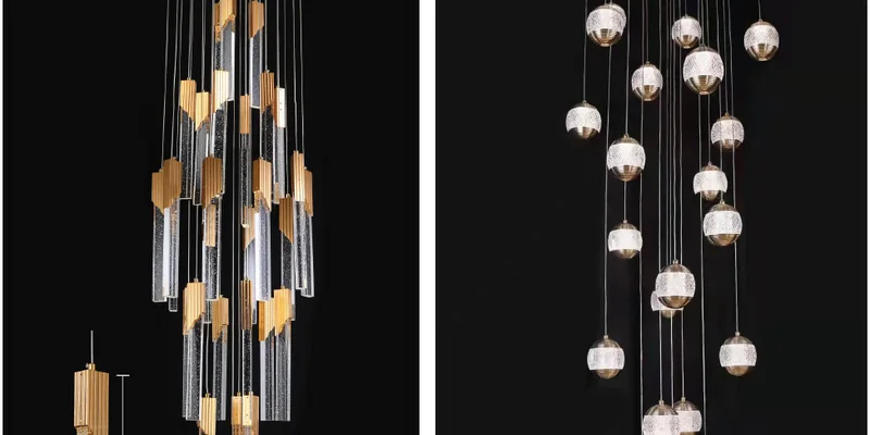 Modular chandelier connecting factory and site assembly Modular chandelier connecting factory and site assembly