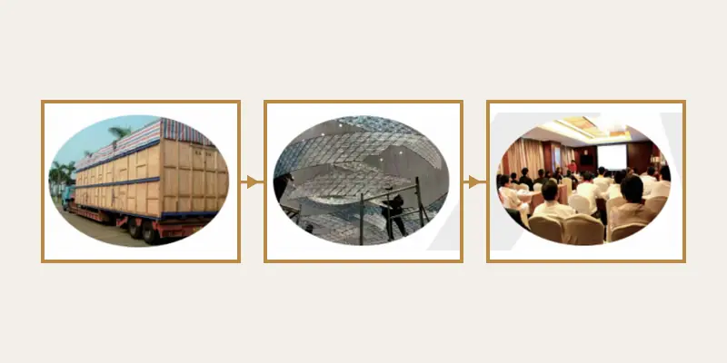 Luxury hotel lighting delivery, on-site installation and project handover Luxury hotel lighting delivery, on-site installation and project handover