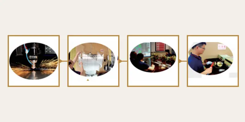 Custom chandelier manufacturers checking fabrication, assembly, inspection and electrical testing Custom chandelier manufacturers checking fabrication, assembly, inspection and electrical testing