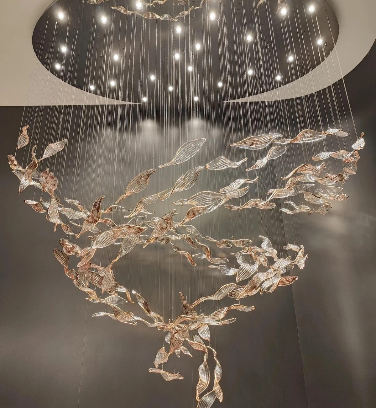 Branching Crystal Dew Chandelier for Boutique Hotel Lounge Branching Crystal Dew Chandelier for Boutique Hotel Lounge