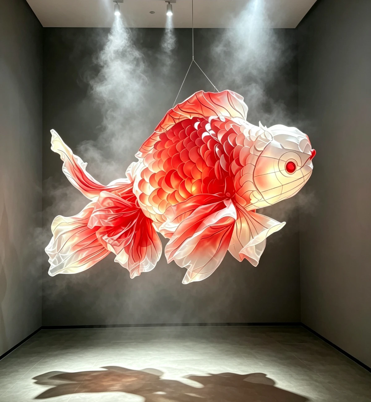 Floating Spirit Fish Organic Chandelier Floating Spirit Fish Organic Chandelier