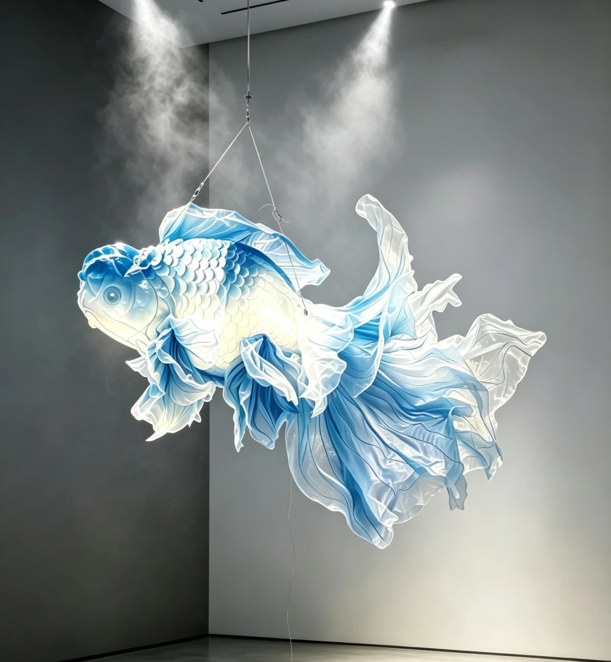 Floating Spirit Fish Organic Chandelier Floating Spirit Fish Organic Chandelier