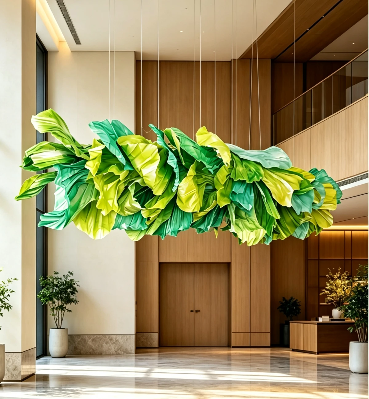 Forest Leaf Folded Veil Modern Organic Chandelier Forest Leaf Folded Veil Modern Organic Chandelier