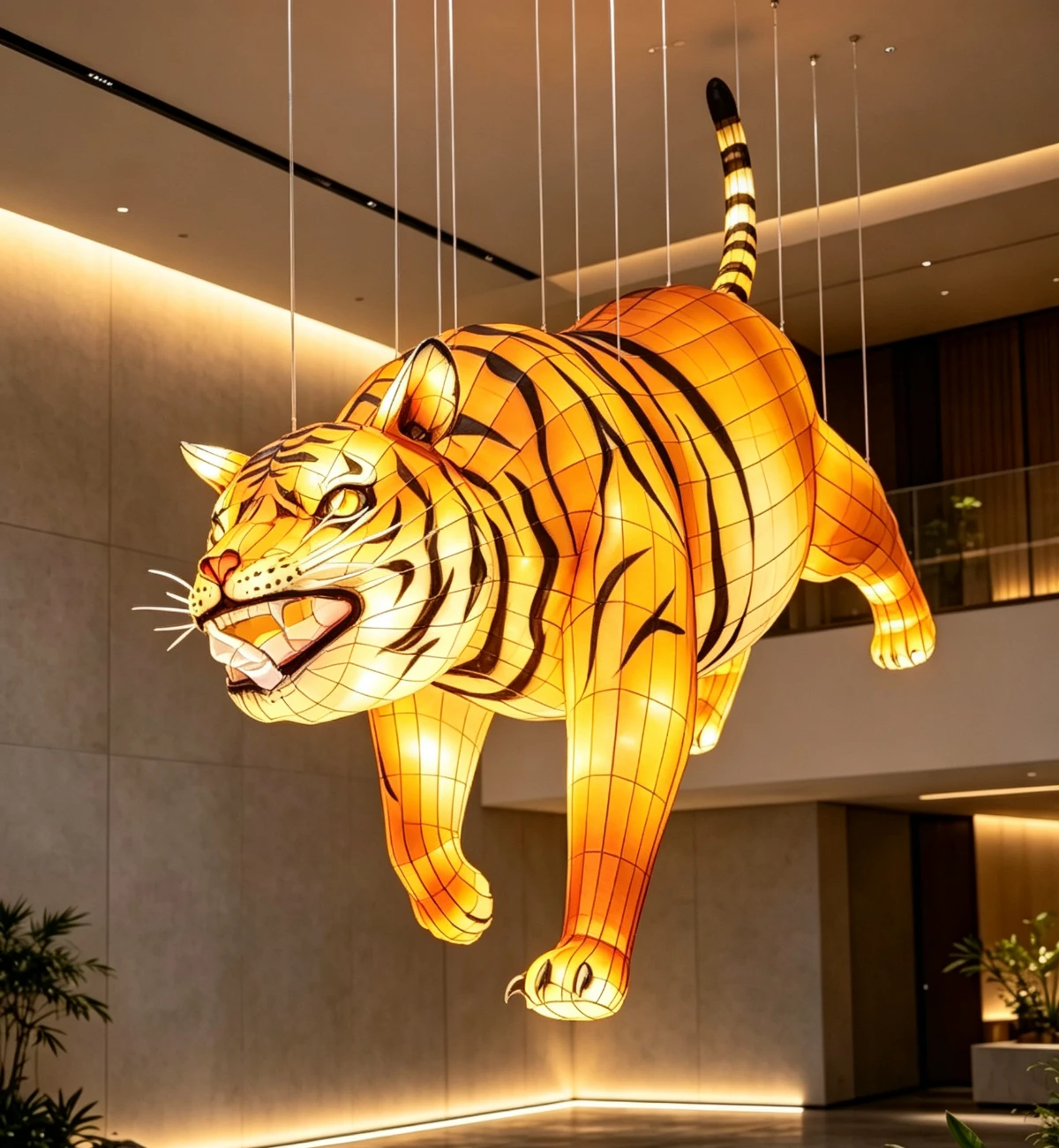Mythic Animal Suspended Sculptural Light