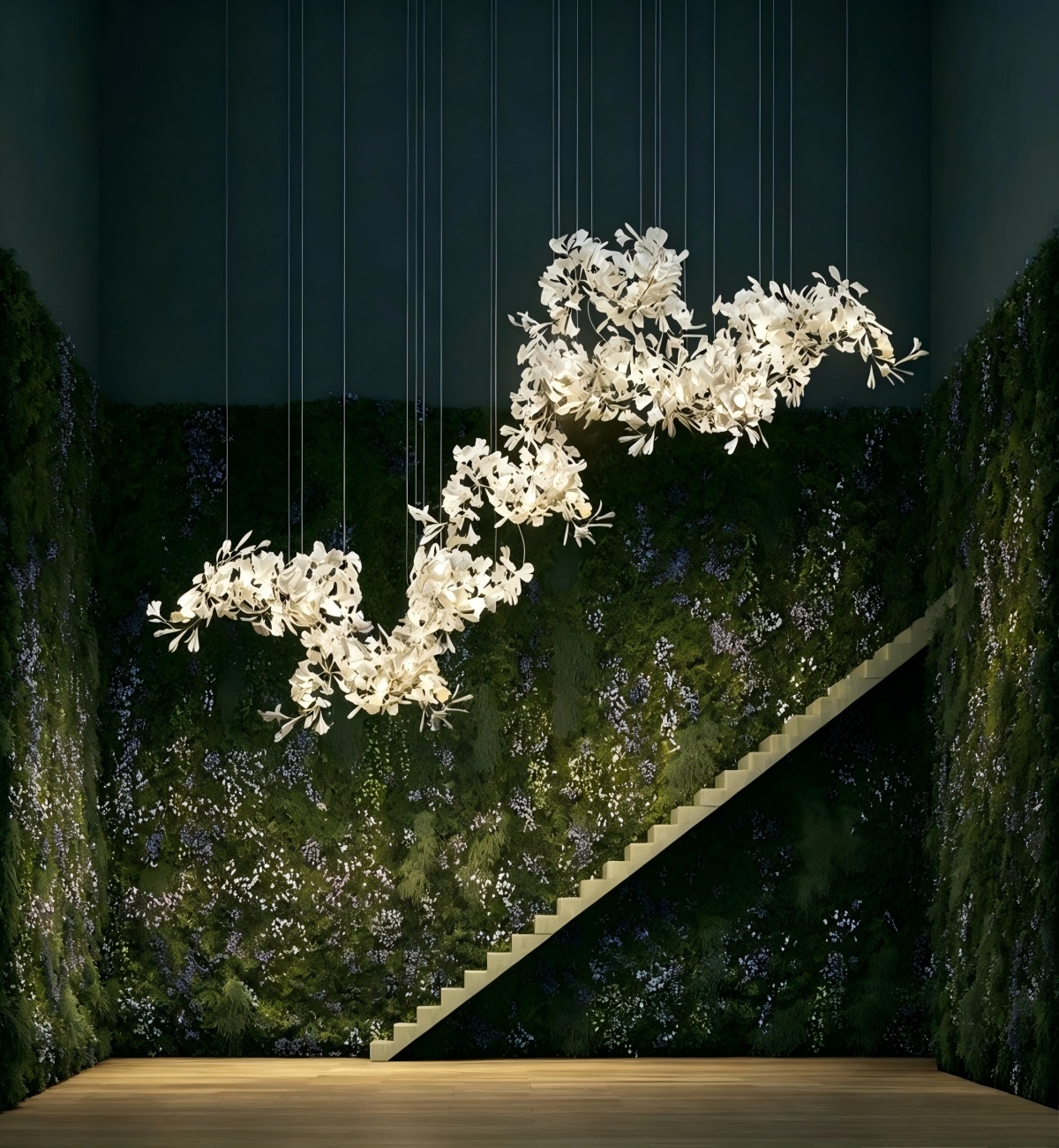 1787121726122599.webp nature inspired chandelier with layered leaf design.webp