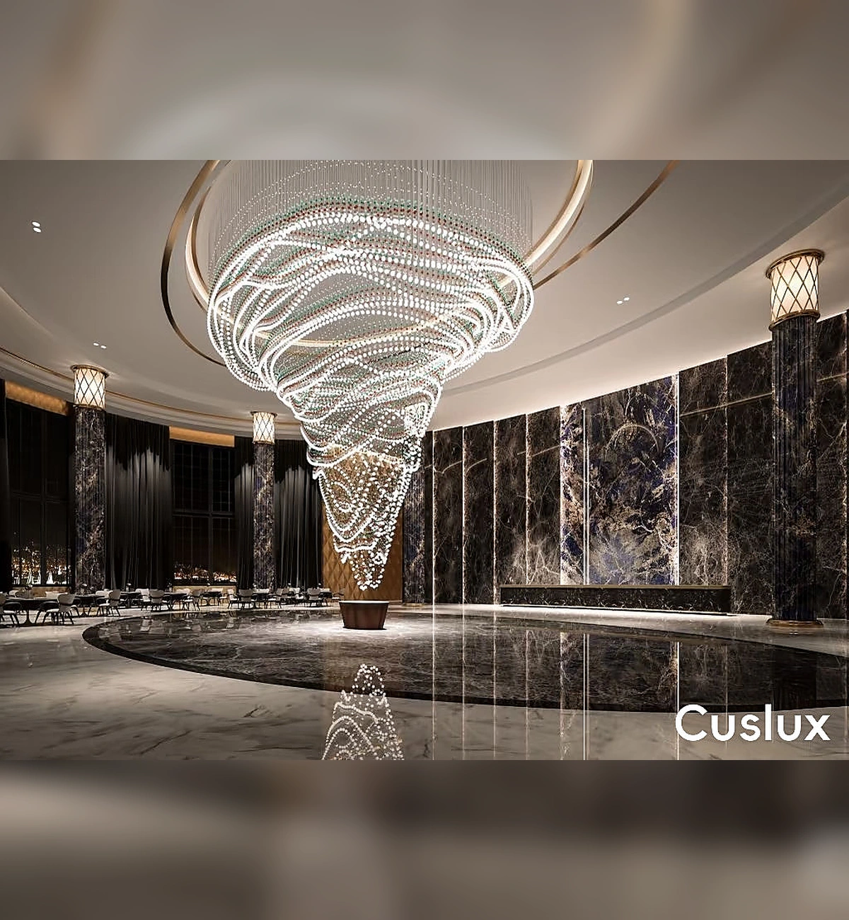 1787716002671472.webp hotel lobby chandelier for high ceiling atrium.webp