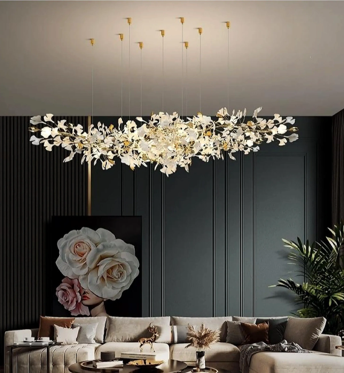 1789699846652459.webp warm ambient lighting from custom pendant fixture.webp